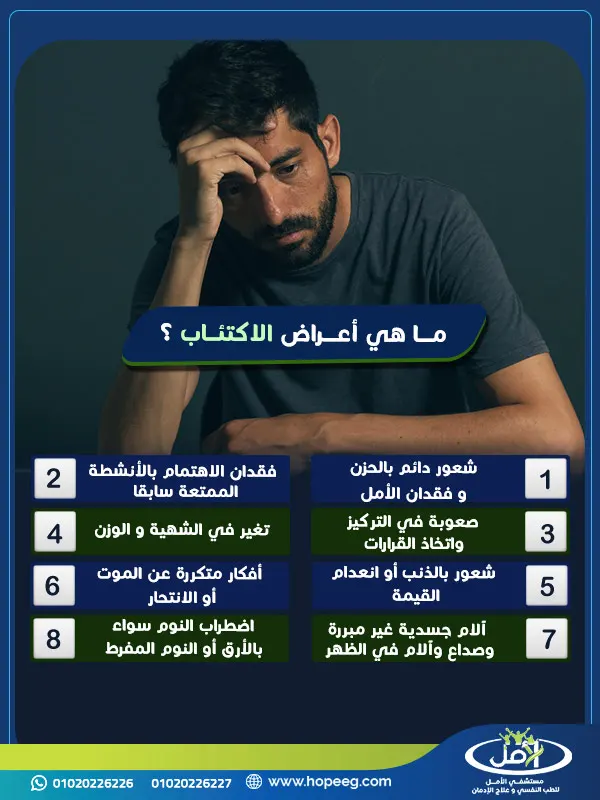 ما هي أعراض الاكتئاب؟