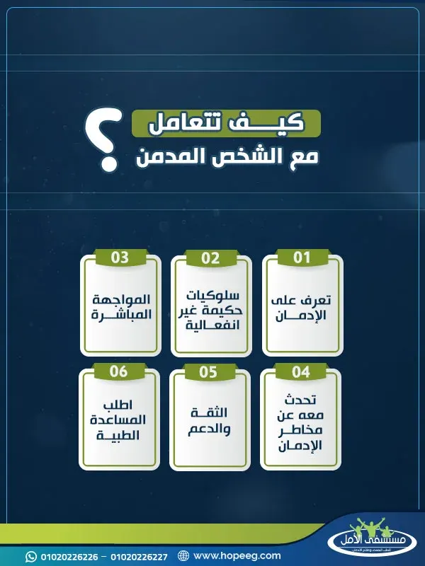 كيف تتعامل مع الشخص المدمن