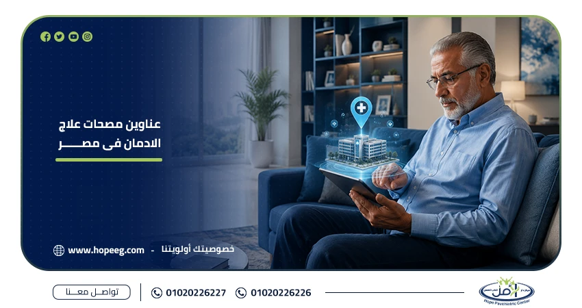 عناوين مصحات علاج الادمان فى مصر