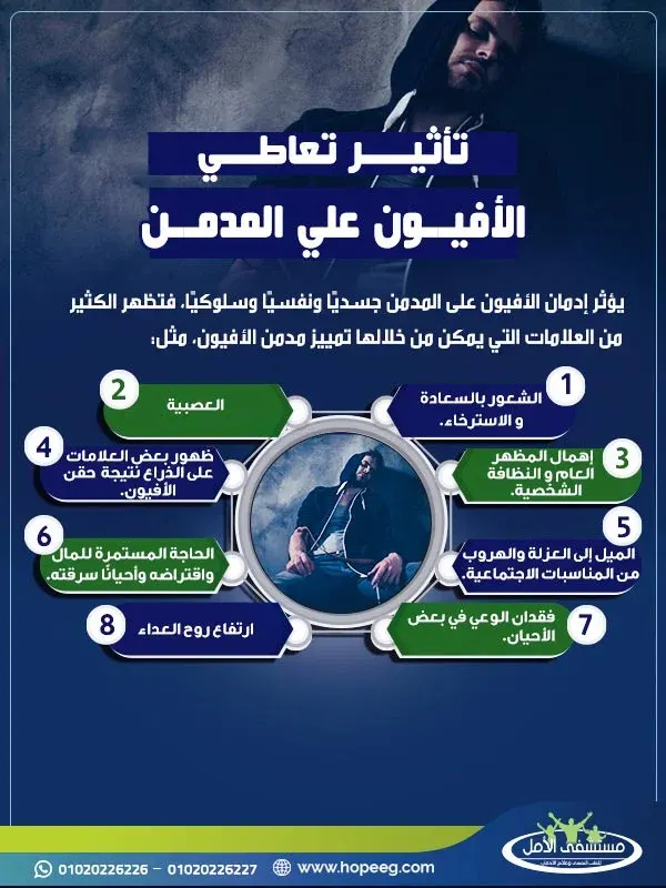 تأثير تعاطى الافيون على المدمن