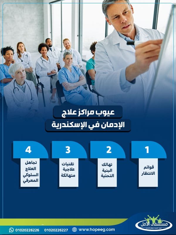 عيوب مراكز علاج الإدمان في الإسكندرية