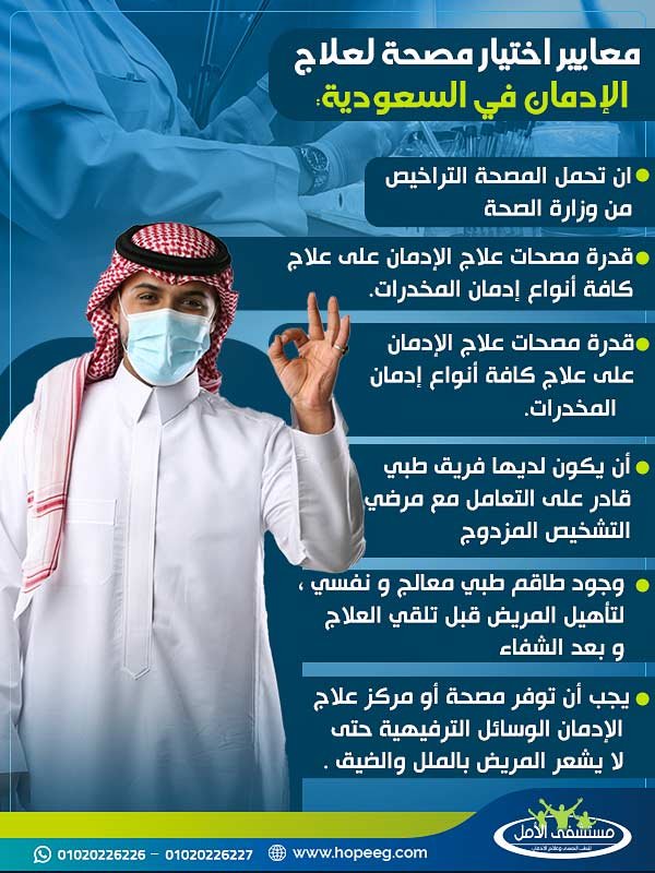 معايير اختيار مصحة لعلاج الإدمان في السعودية