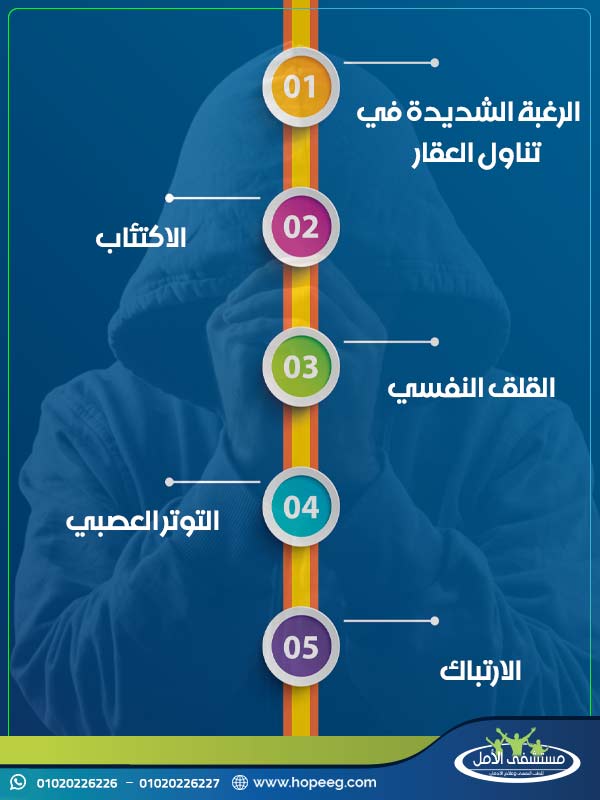 اعراض انسحاب المخدرات