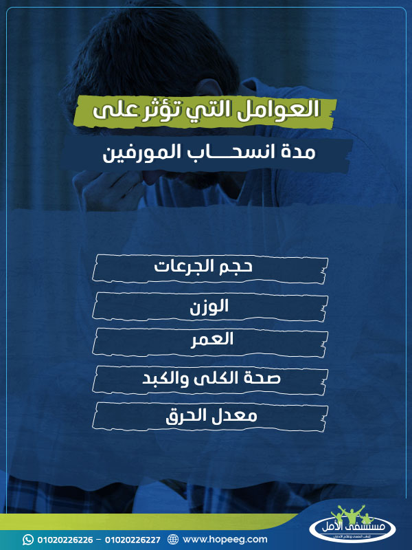 العوامل التي تؤثر على مدة انسحاب المورفين