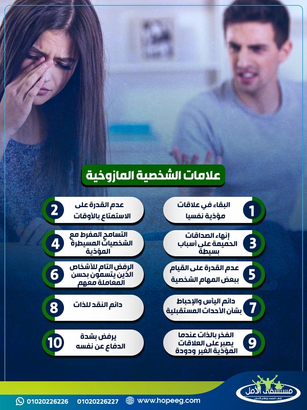 ما هى علامات الشخصية المازوخية؟