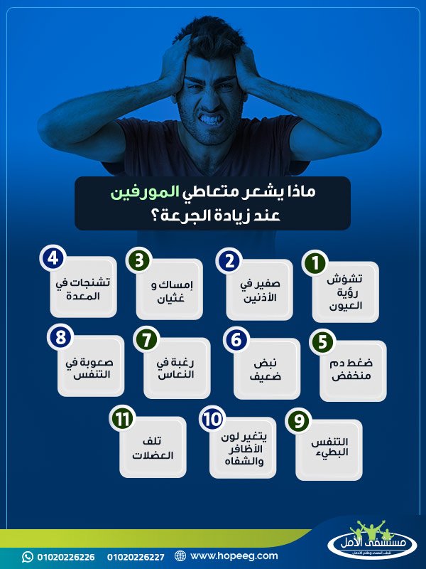 ماذا يشعر متعاطي المورفين عند زيادة الجرعة؟