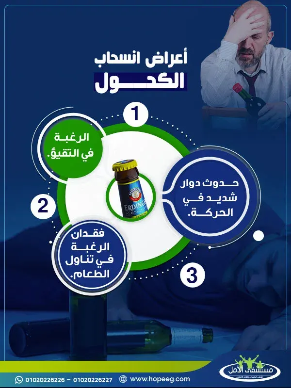 اعراض انسحاب الكحول