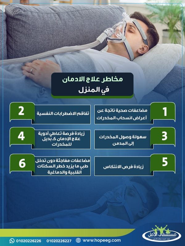 مخاطر علاج الادمان في المنزل