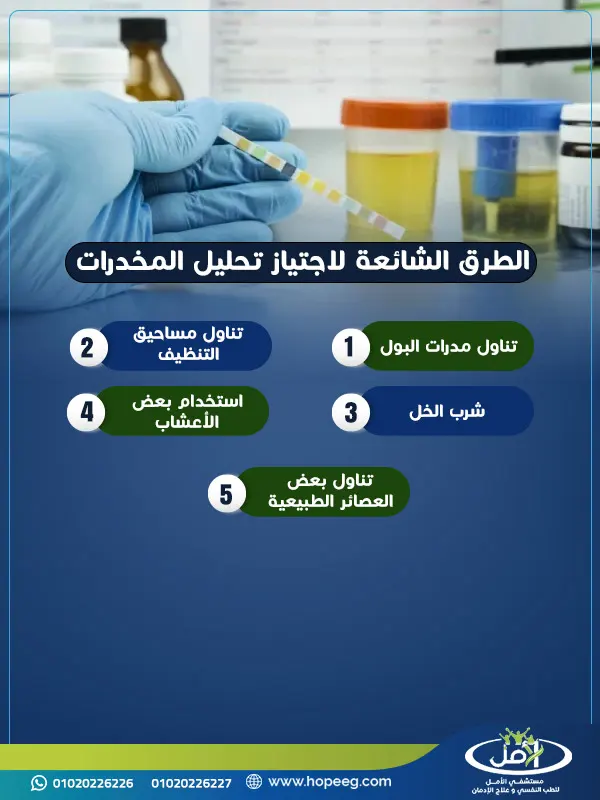 الطرق الشائعة لاجتياز تحليل المخدرات